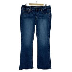 American Eagle Cotton Blend Mid Rise Medium Wash Vintage Boot Jeans 12R Cowgirl